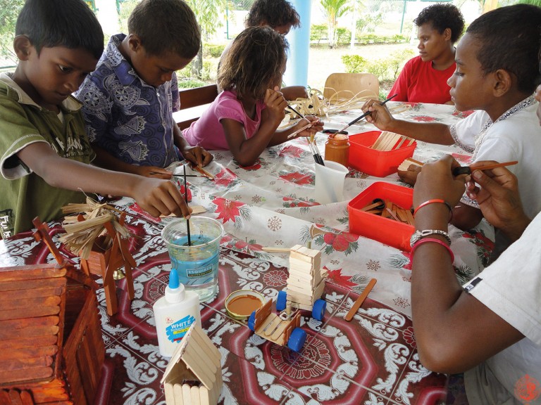 At Saint Tabitha orphanage, Viti Levu, Fjii