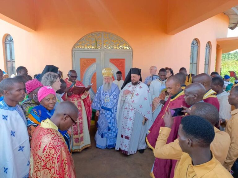 The consecration of the new church of Saint Evmenios in Tanzania