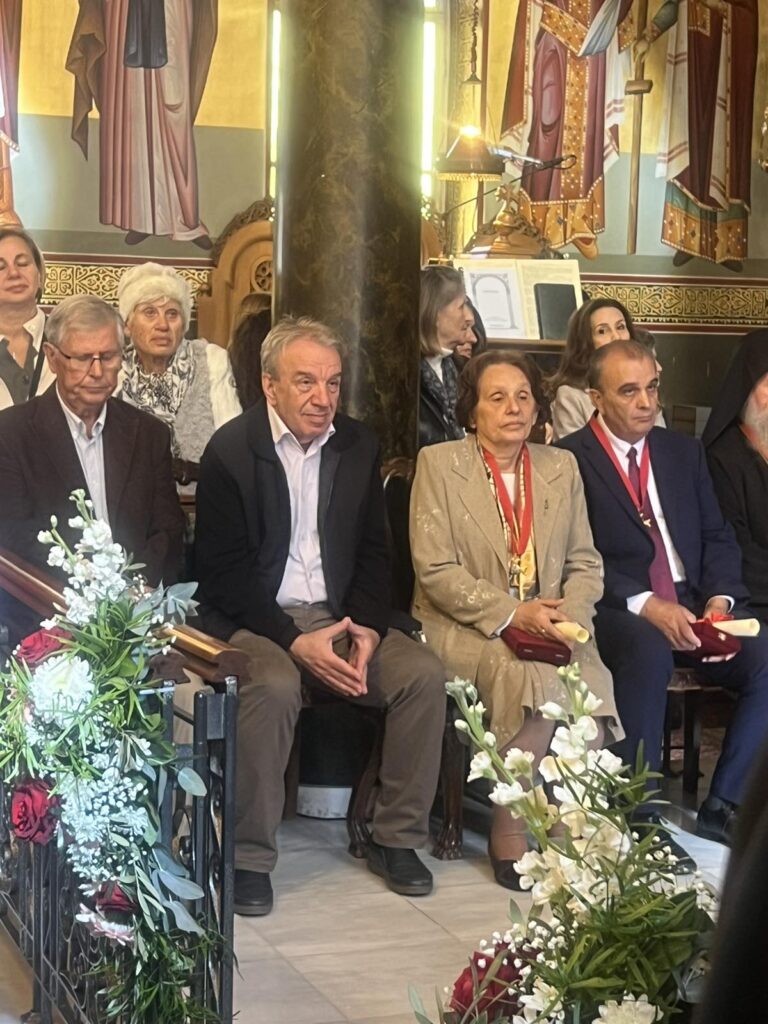 Honorary Distinction of the Fraternity by the Holy Metropolis of Kalamaria