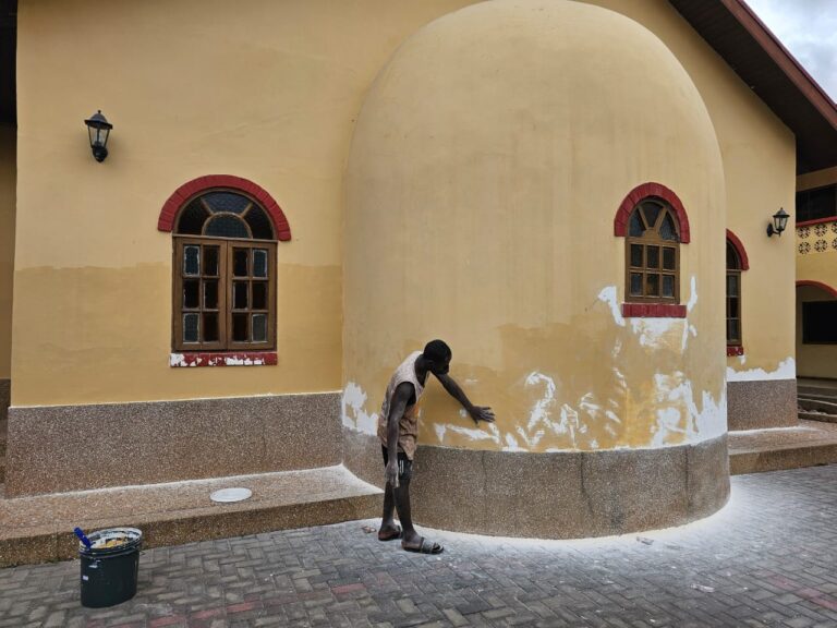 The Fraternity undertook the funding for the repair of the holy churches in Ghana.